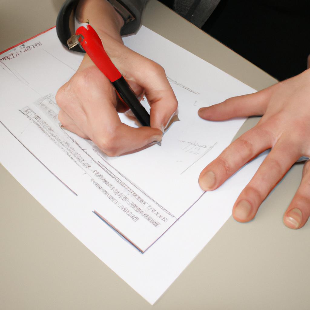 Person signing paperwork for consolidation